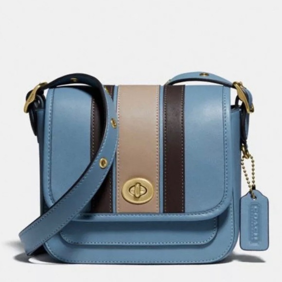 Coach rambler crossbody with varsity stripe Clearance